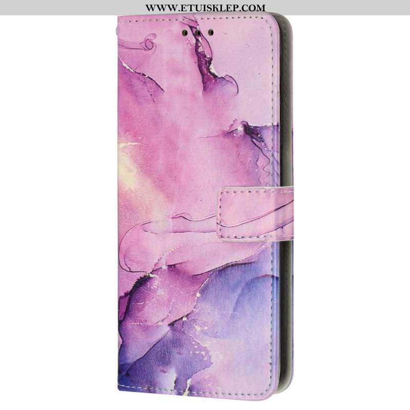 Etui Folio do iPhone 15 Pro Max Styl Marmurkowy